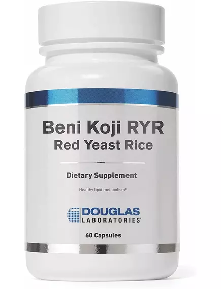 Douglas Laboratories Beni Koji Red Yeast Rice / Красный дрожжевой рис здоровый метаболизм 60 капсул в магазине биодобавок nutrido.shop