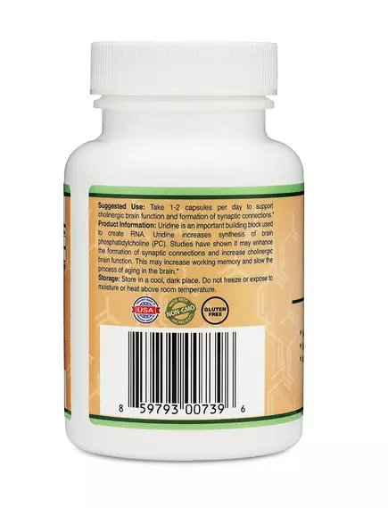 DOUBLE WOOD URIDINE / УРИДИН ПІДТРИМКА КОГНІТИВНИХ ФУНКЦІЙ 60 КАПСУЛ, фото 4 в магазині біодобавок nutrido.shop DOUBLE WOOD URIDINE / УРИДИН ПІДТРИМКА КОГНІТИВНИХ ФУНКЦІЙ 60 КАПСУЛ, фото 4 від магазину біодобавок nutrido.shop