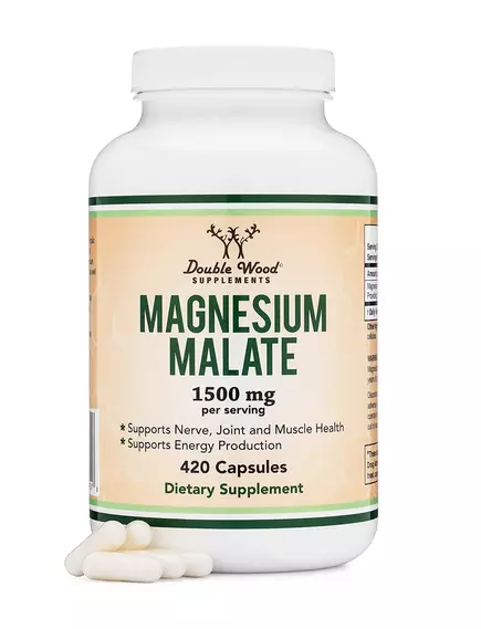 Double Wood Magnesium Malate / Магний Малат 420 капсул в магазине биодобавок nutrido.shop
