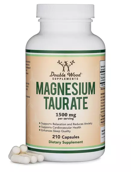 Double Wood Magnesium Taurate / Магний Таурат 210 капсул в магазине биодобавок nutrido.shop