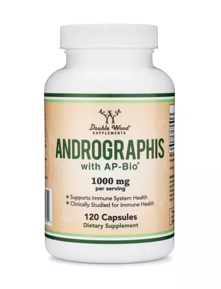 Double Wood Andrographis / Андрографис поддержка здоровья иммунной системы 120 капсул в магазине биодобавок nutrido.shop