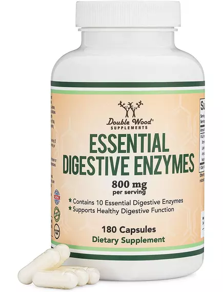 Double Wood Digestive Enzymes / Пищеварительные ферменты 180 капсул в магазине биодобавок nutrido.shop