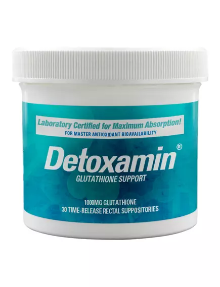 Detoxamin glutathione support 1000 MG / Свечи с глутатионом 1000 мг 30 шт в магазине биодобавок nutrido.shop