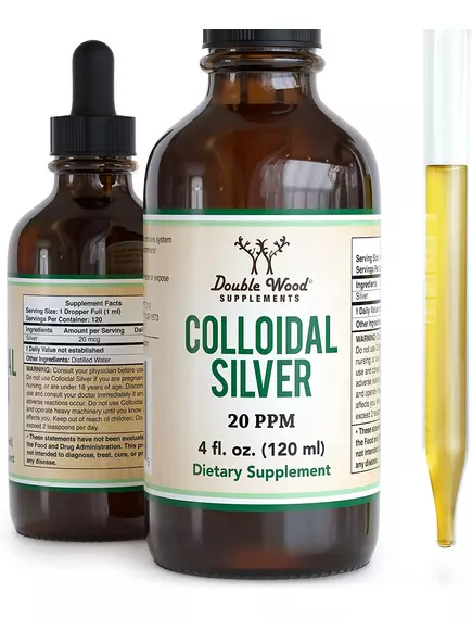 Double Wood Colloidal Silver / Коллоидное серебро 120 мл в магазине биодобавок nutrido.shop