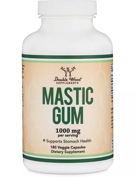 Double Wood Mastic Gum / Мастика поддержка здоровья желудка 500 мг 180 капсул в магазине биодобавок nutrido.shop