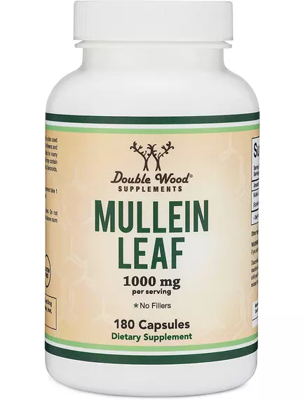 Double Wood Mullein Leaf Extract / Экстракт листьев коровяка для здоровья органов дыхания180 капсул в магазине биодобавок nutrido.shop