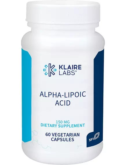 Klaire Alpha-lipoic acid / Альфа-липоевая кислота 150 мг 60 капсул в магазине биодобавок nutrido.shop