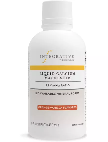 Integrative Therapeutics Liquid Calcium Magnesium / Жидкий кальций-магний (2:1) вкус апельсин 480 м в магазине биодобавок nutrido.shop