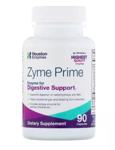 Houston Enzymes Zyme Prime / Займ прайм энзимы 90 Capsules в магазине биодобавок nutrido.shop