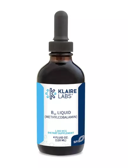 Klaire B12 Liquid 1000 Mcg Methylcobalamin / Б12 Метилкобаламин 120 мл в магазине биодобавок nutrido.shop