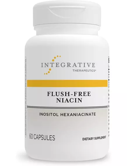 Integrative Therapeutics Flush-Free Niacin / Ниацин без покраснения кожи Б3 60 капсул в магазине биодобавок nutrido.shop