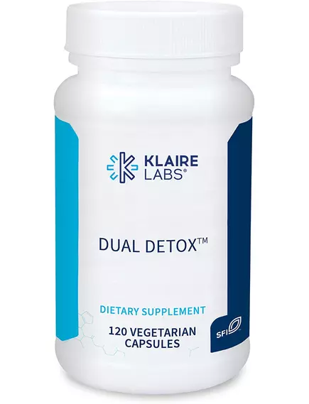 Klaire Dual Detox / Поддержка печени с хлореллой, брокколи и ферментами 120 капсул в магазине биодобавок nutrido.shop