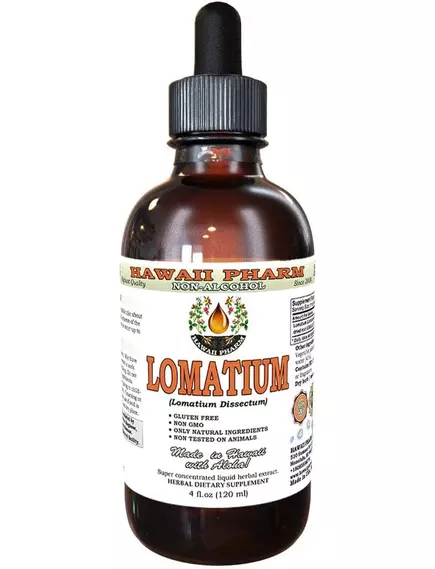 Hawaii Pharm Lomatium Alcohol-FREE / Ломатиум без спирта 120 мл в магазине биодобавок nutrido.shop