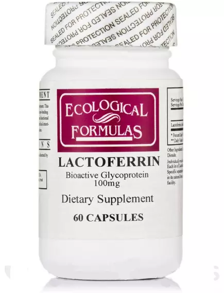Ecological Formulas Lactoferrin / Лактоферрин 100 мг 60 капсул в магазине биодобавок nutrido.shop