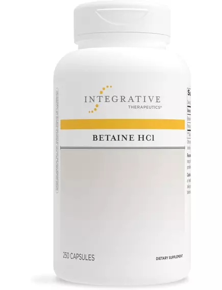 Integrative Therapeutics Betaine HCl / Бетаин HCI поддержка здоровой кислотности желудка 250 капсул в магазине биодобавок nutrido.shop
