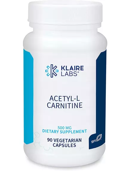 Klaire Acetyl L-Carnitine / Ацетил Л - карнитин 500 мг 90 капс в магазине биодобавок nutrido.shop