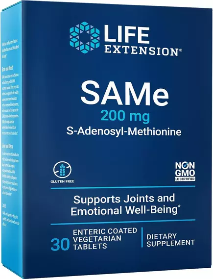 Life Extension SAMe (S-Adenosylmethionine) / CАМе 200 мг 30 таблеток в магазине биодобавок nutrido.shop