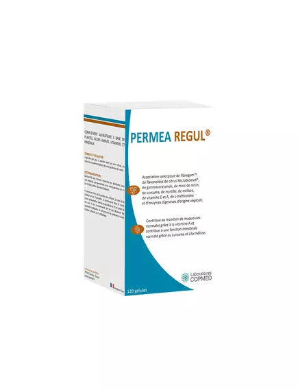 Laboratoires COPMED Permea Regul / Поддержка слизистых оболочек кишечника с глютамином 120 капсул в магазине биодобавок nutrido.shop