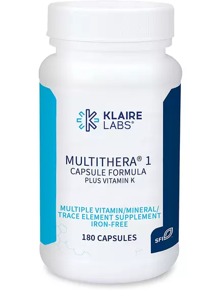 Klaire MultiThera1 Capsule formula Plus K / Мультивитамины без железа с вит К 180 капсул в магазине биодобавок nutrido.shop