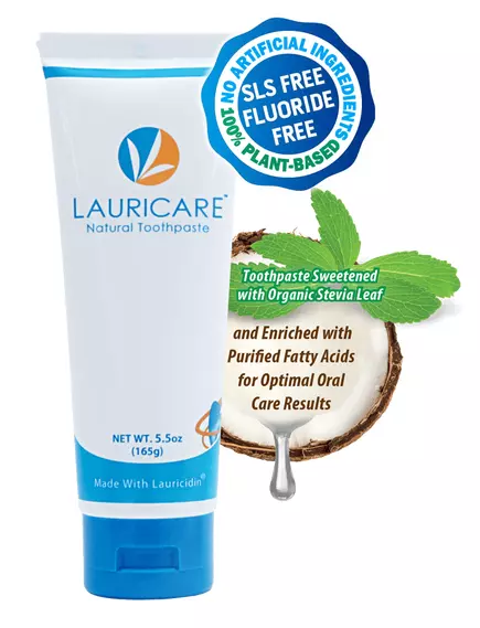 Lauricare Natural Toothpaste / Зубная паста с Лаурисидином 165 гр в магазине биодобавок nutrido.shop