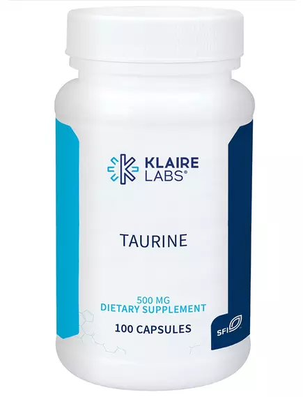 Klaire Taurine / Таурин 500мг 100 капс в магазине биодобавок nutrido.shop