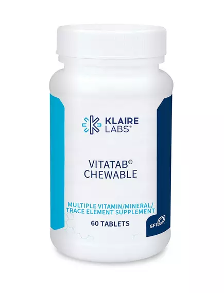 Klaire VitaTab Chewable / ВитаТаб жевательные мультивитамины 60 табл в магазине биодобавок nutrido.shop
