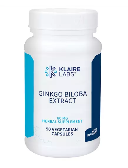 Klaire Ginkgo Biloba Extract / Гинкго билоба экстракт 80мг 90капс в магазине биодобавок nutrido.shop