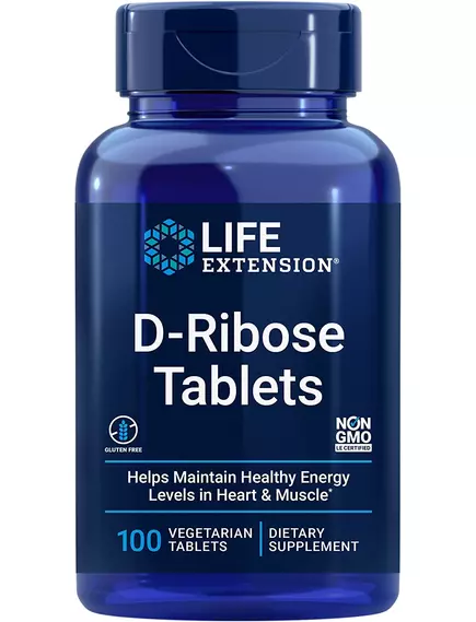 Life Extension D-Ribose Tablets / D-рибоза 100 таблеток від магазину біодобавок nutrido.shop