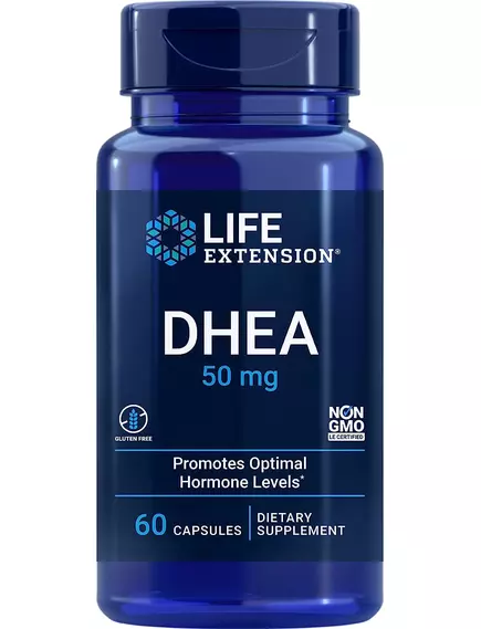Life Extension DHEA / ДГЭА поддержка при усталости и гормональном истощении 50 мг 60 капсул в магазине биодобавок nutrido.shop