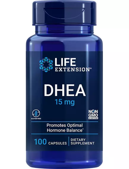 Life Extension DHEA / ДГЭА 15 мг 100 капсул в магазине биодобавок nutrido.shop