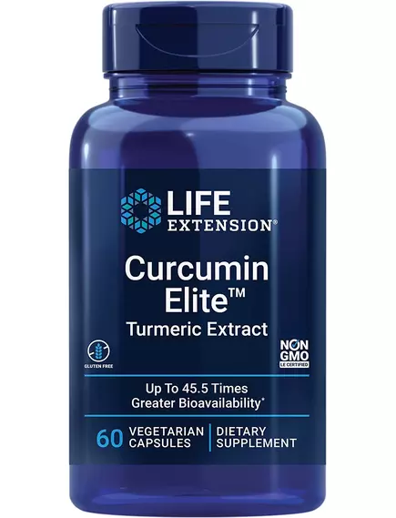 Life Extension Curcumin Elite Turmeric Extract / Биодоступный куркумин 60 капсул в магазине биодобавок nutrido.shop