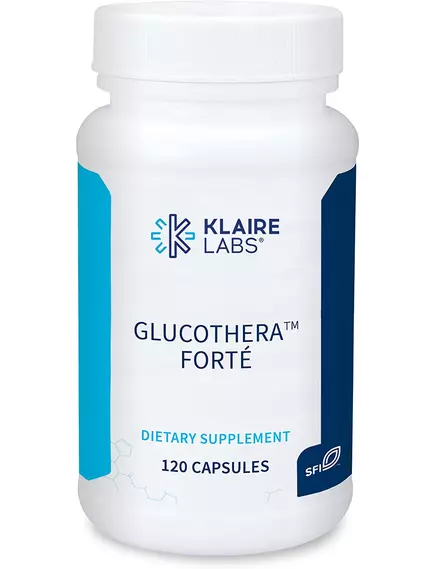 Klaire Glucothera Forte / Здоровый метаболизм глюкозы Комплекс хрома с 250 мг АЛК, куркумой 120 капс в магазине биодобавок nutrido.shop