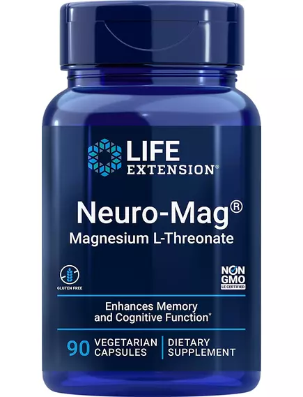 Life Extension Neuro-Mag / Магний Л Треонат 90 капсул в магазине биодобавок nutrido.shop