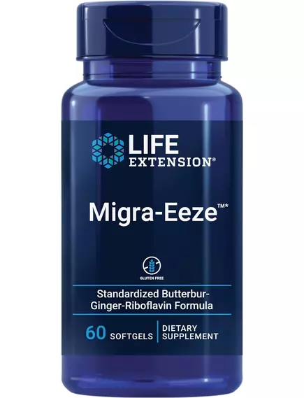 Life Extension Migra-Eeze / Полегшення дискомфорту при мігренях 60 капсул від магазину біодобавок nutrido.shop