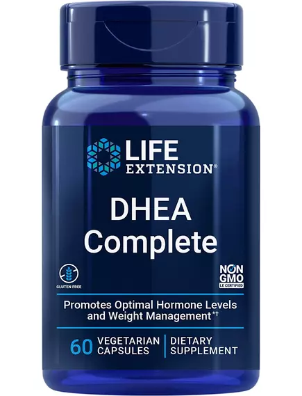 Life Extension DHEA Complete / ДГЭА комплекс для максимальной поддержки 60 капсул в магазине биодобавок nutrido.shop