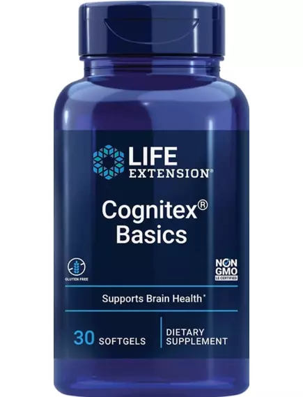 Life Extension Cognitex Alpha GPC / Підтримка когнітивних функцій з Альфа-ГПХ 30 капсул від магазину біодобавок nutrido.shop