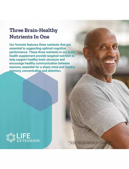 Life Extension Cognitex Alpha GPC / Підтримка когнітивних функцій з Альфа-ГПХ 30 капсул, фото 6 від магазину біодобавок nutrido.shop