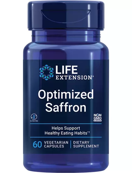 Life Extension Optimized Saffron / Оптимізований шафран 60 капсул від магазину біодобавок nutrido.shop