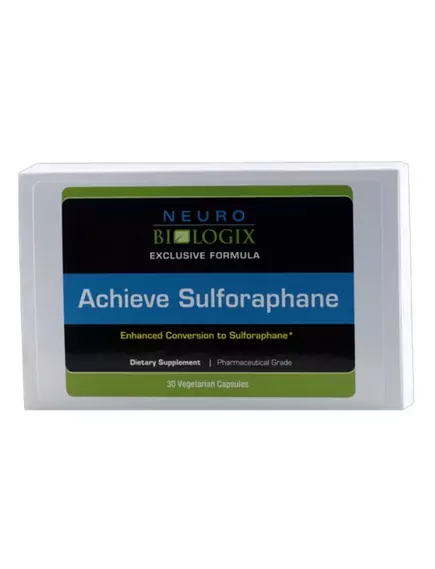 Neurobiologix Achieve Sulforaphane / Сульфорафан Экстра Поддержка II фазы детоксификации 30 капсул в магазине биодобавок nutrido.shop