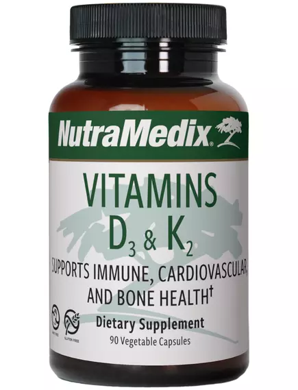 NutraMedix Vitamins D3 K2 / Витамин Д3 К2 90 капсул в магазине биодобавок nutrido.shop