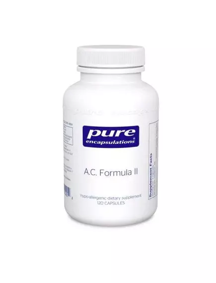 Pure Encapsulations A.C. Formula II / Здоровый баланс мактрофлоры ЖКТ 120 капс в магазине биодобавок nutrido.shop