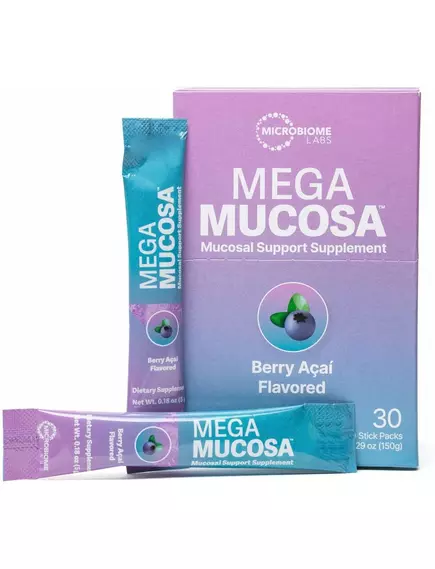 Microbiome Labs MegaMucosa / Мега Мукоза Восстановление слизистой оболочки кишечника 30 стиков в магазине биодобавок nutrido.shop