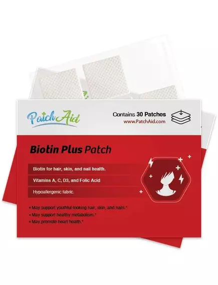 Patch Aid Biotin Plus Vitamin / Патчи для здоровья волос, кожи и ногтей Биотин плюс витамин 30 шт в магазине биодобавок nutrido.shop