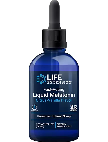 Life Extension Мелатонин быстрого действия Цитрус-ваниль 59 мл в магазине биодобавок nutrido.shop