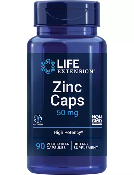 Life Extension Zinc / Цинк 50 мг 90 капсул від магазину біодобавок nutrido.shop