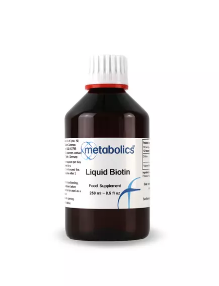 Metabolics Biotin / Биотин витамин B7 жидкий 250 мл в магазине биодобавок nutrido.shop