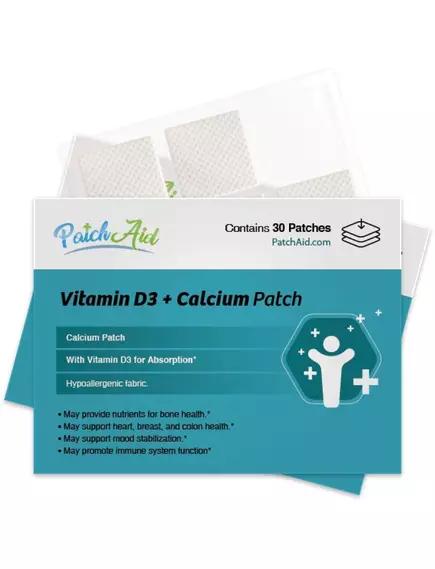 Patch Aid Vitamin D3 Plus Calcium / Патчи Витамин Д3 плюс кальций 30 шт в магазине биодобавок nutrido.shop