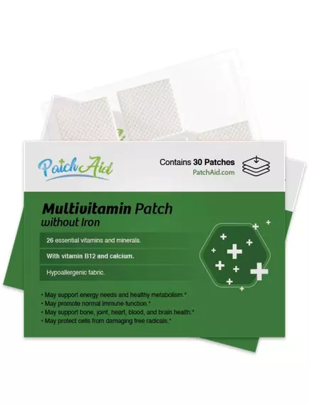 Patch Aid MultiVitamin Plus Topical Patch without Iron / Патчи Мультивитамины без железа 30 шт в магазине биодобавок nutrido.shop