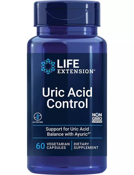 Life Extension Uric Acid Control / Контроль здорового уровня мочевой кислоты 60 капсул в магазине биодобавок nutrido.shop