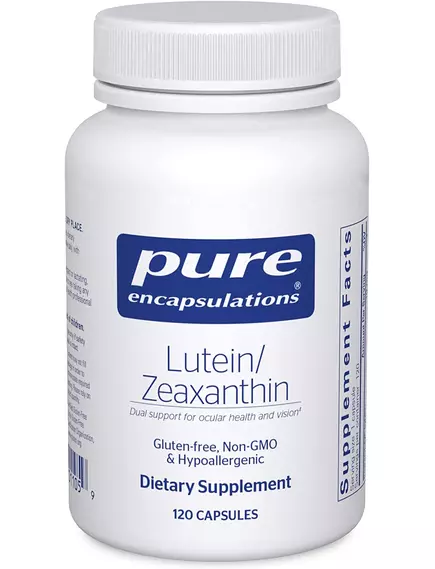 Pure Encapsulations Lutein Zeaxanthin / Лютеин зеаксантин поддержка зрительной функции 120 капсул в магазине биодобавок nutrido.shop